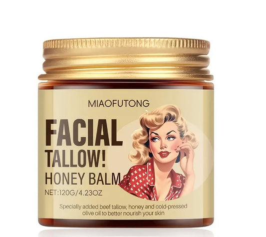 كريم الجسم الطبيعي بالعسل والدهن الحيواني – 120 جم ✨